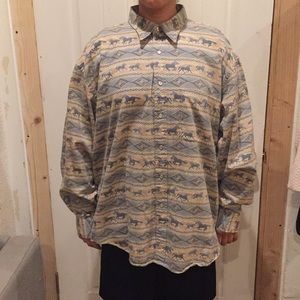 COPY - Pendleton western horse button up XXL